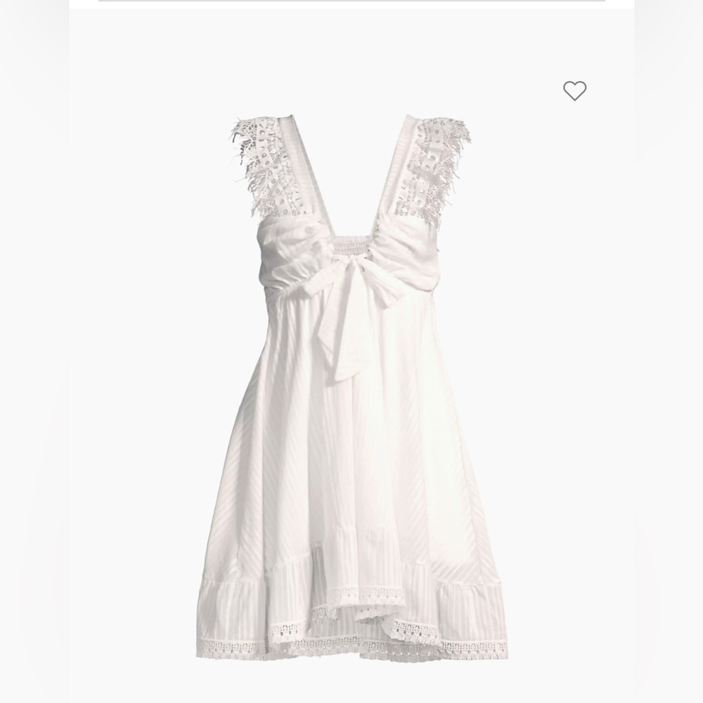 Elegant White Lace Mini Dress